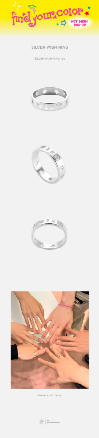 NCT WISH - FIND YOUR COLOR Silver Wish Ring [PRE-ORDER]