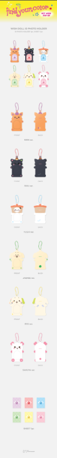 NCT WISH - FIND YOUR COLOR Wish Doll ID Photo Holder [PRE-ORDER]