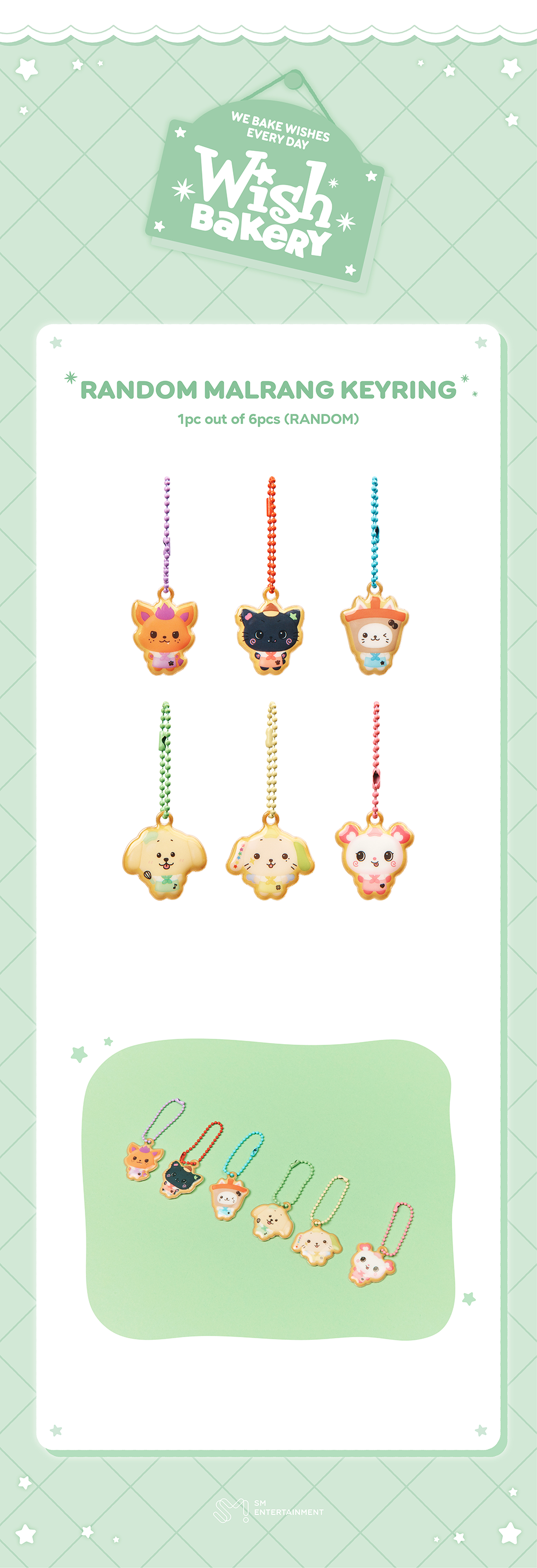 NCT WISH - 2026 Pop-Up 'WISH BAKERY' Random Malrang Keyring