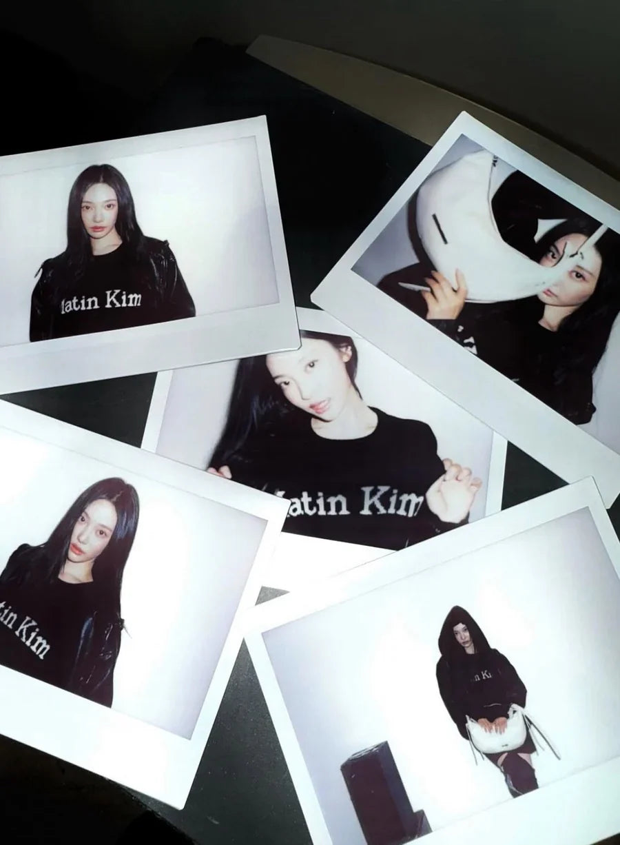Matin Kim - Color Trim Line Logo Pullover Knit (aespa NINGNING Wear)