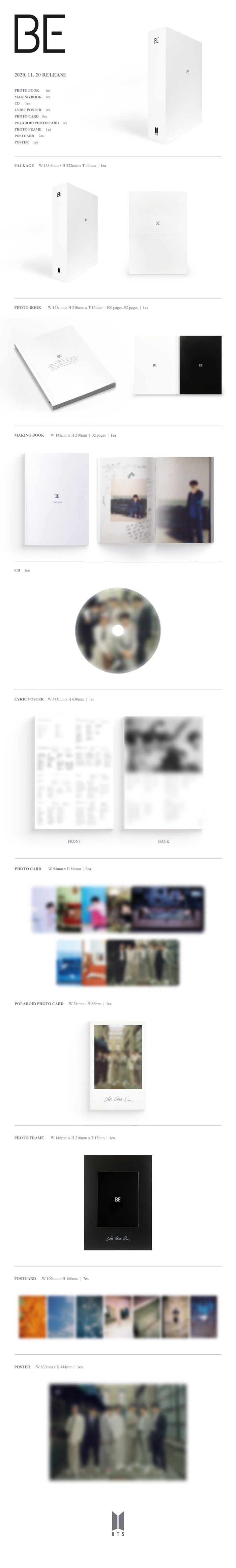 BTS - BE (Special Album) Deluxe Edition
