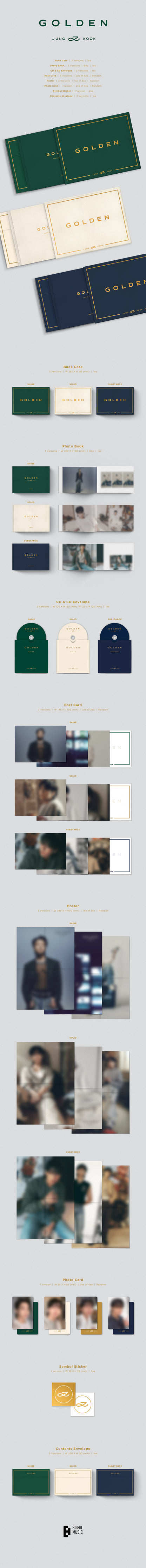 JUNG KOOK - GOLDEN (1st Solo Album)