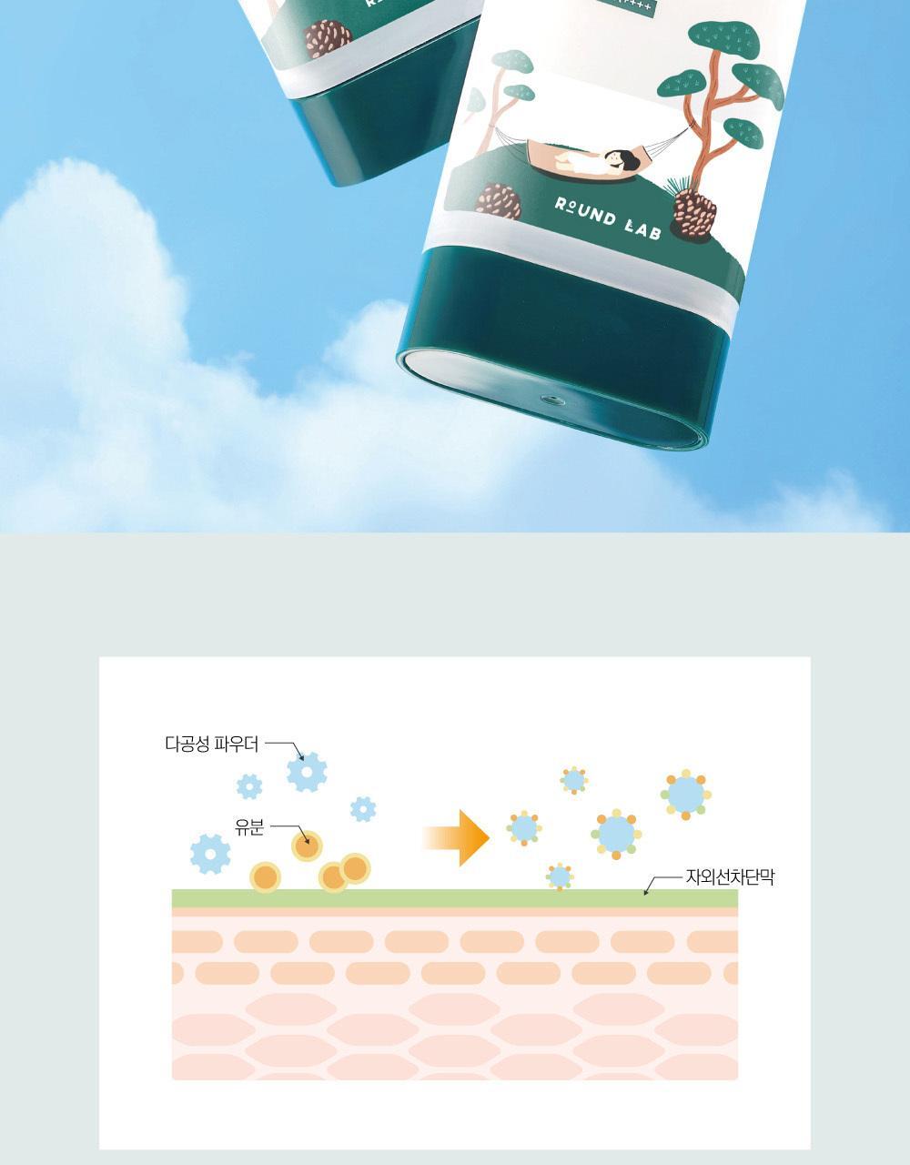 ROUND LAB - Pine Calming Cica Airy Sun Stick 19g