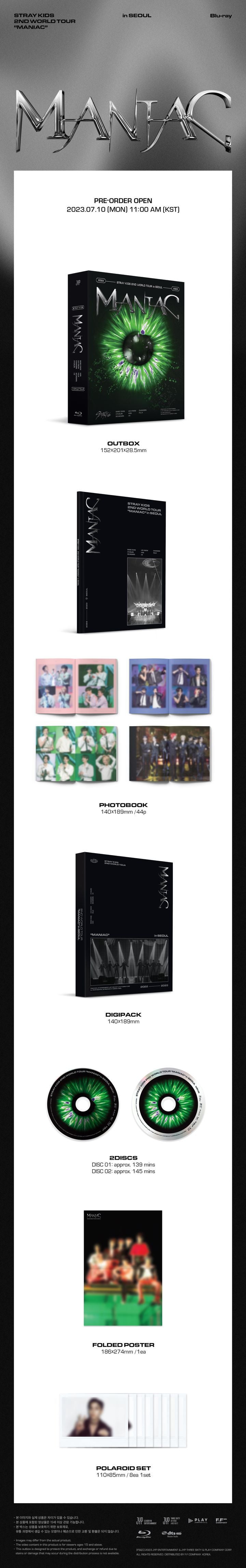 Stray Kids 2nd World Tour “MANIAC” in SEOUL Blu-Ray