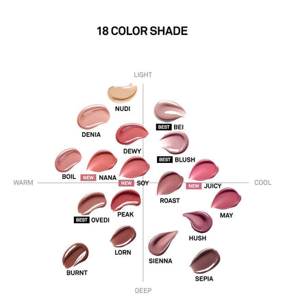 NAMING - Over Dew Glossy Lip Tint (16 Colors) (Pokémon Collaboration)
