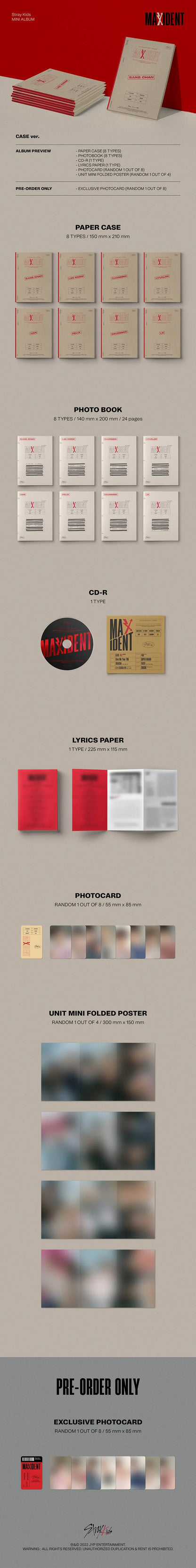 Stray Kids - MAXIDENT (7th Mini Album) Case Ver. (Deals) (Random ver.)