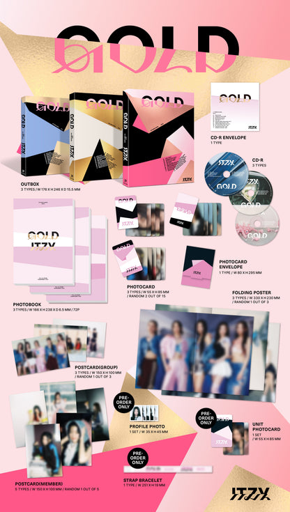 ITZY - 9th Mini Album *GOLD* (STANDARD Ver. | Random Version) [Deals]