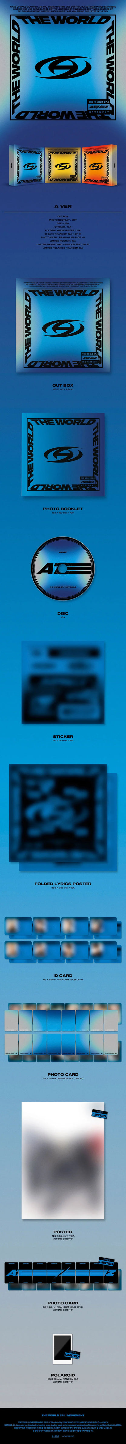ATEEZ - THE WORLD EP.1 : MOVEMENT (8th Mini Album) (Random Ver.) (Deals)