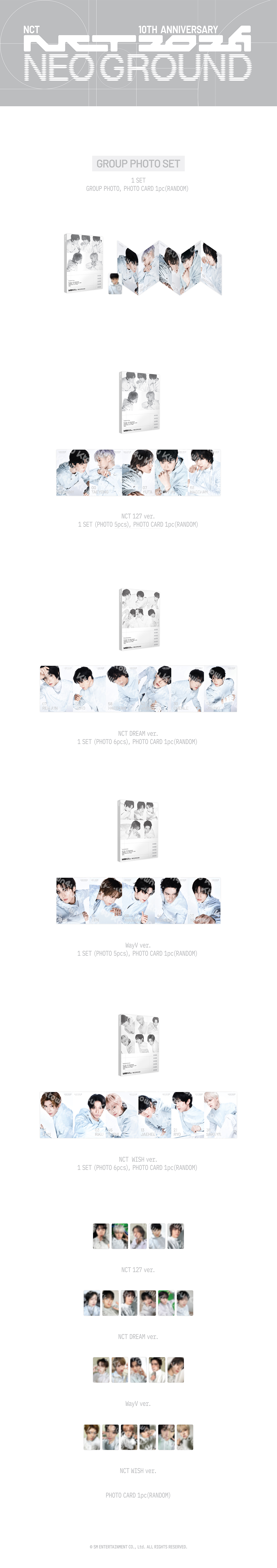 [PRE-ORDER] NCT - Group Photo Set (NCT 10TH ANNIVERSARY NCT 2026 POP UP : NEO GROUND MD)