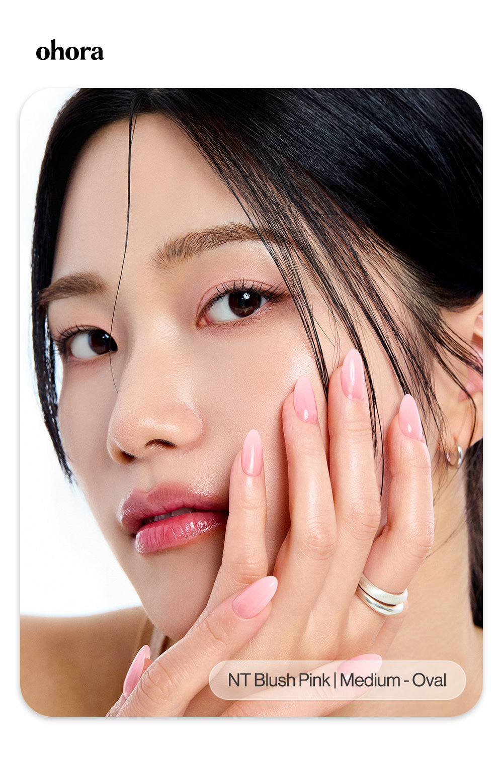 ohora - Cured Gel Press-On Nails (Medium Oval)