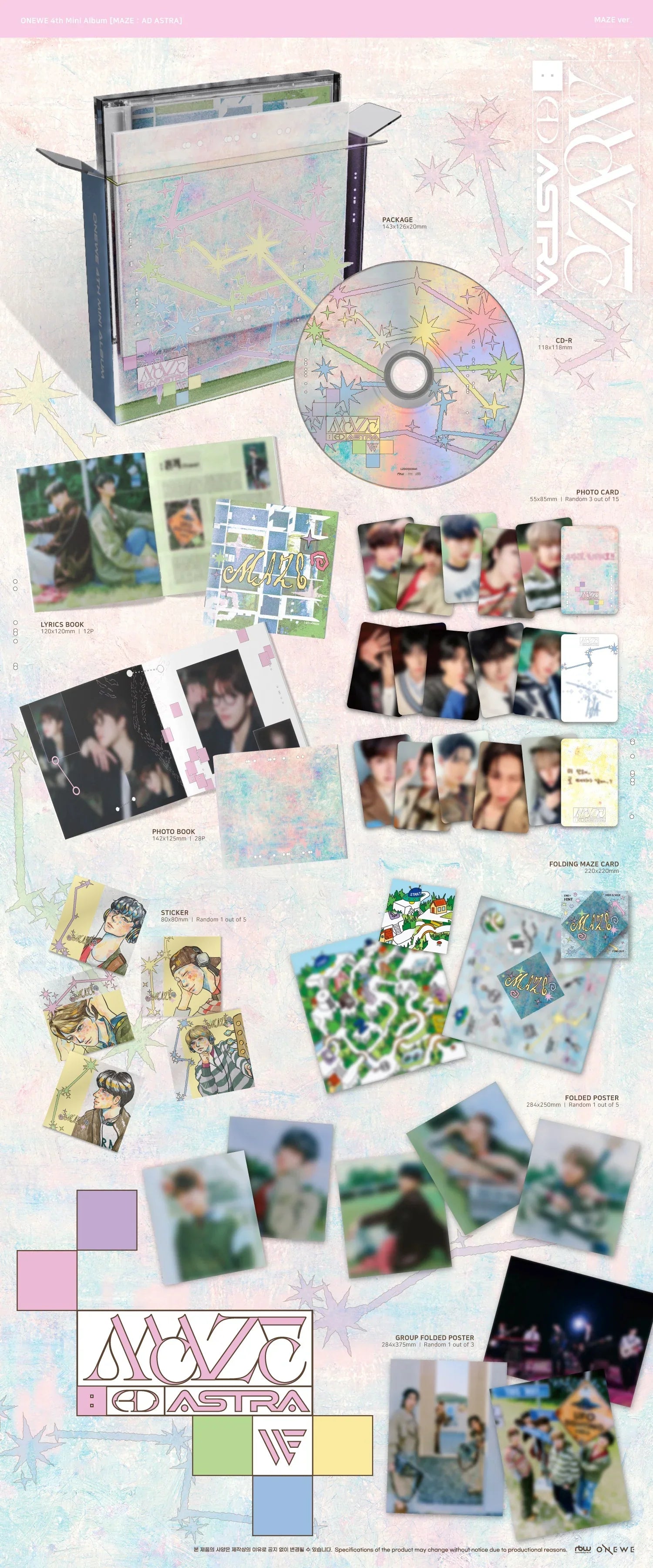 ONEWE - MAZE : AD ASTRA (4th Mini Album) (MAZE Ver.)