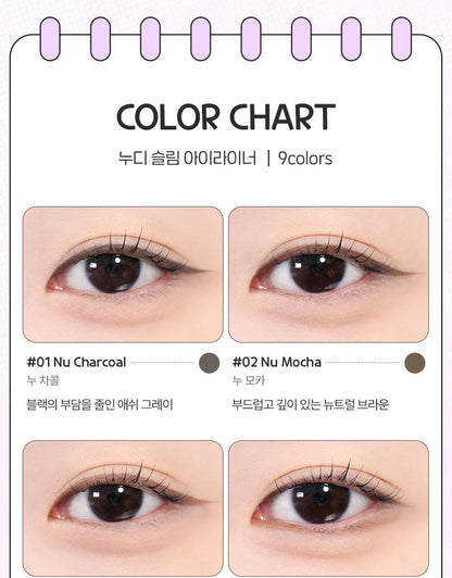 BBIA - Nudy Slim Eyeliner (10 Colors) (Pokémon Collaboration)