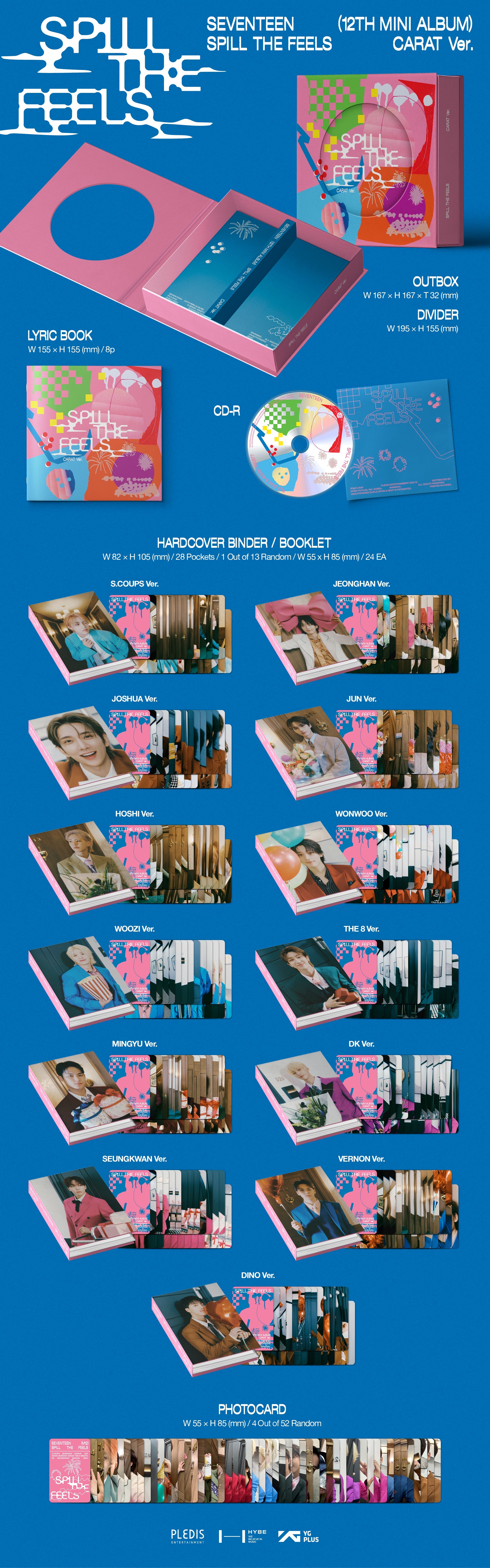 SEVENTEEN - SPILL THE FEELS (12th Mini Album) CARAT Ver.