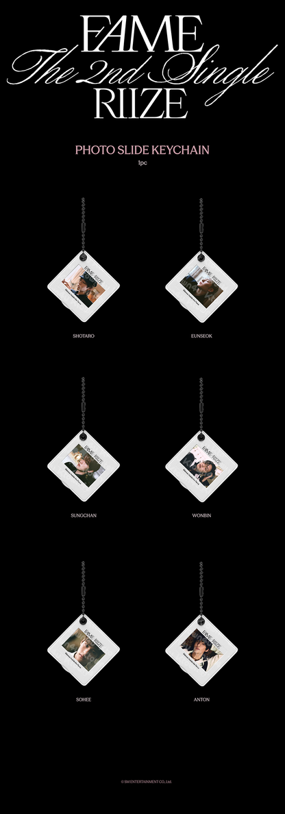 RIIZE - [Silence : Inside the Fame] Photo Slide Keychain [Pre-Order]