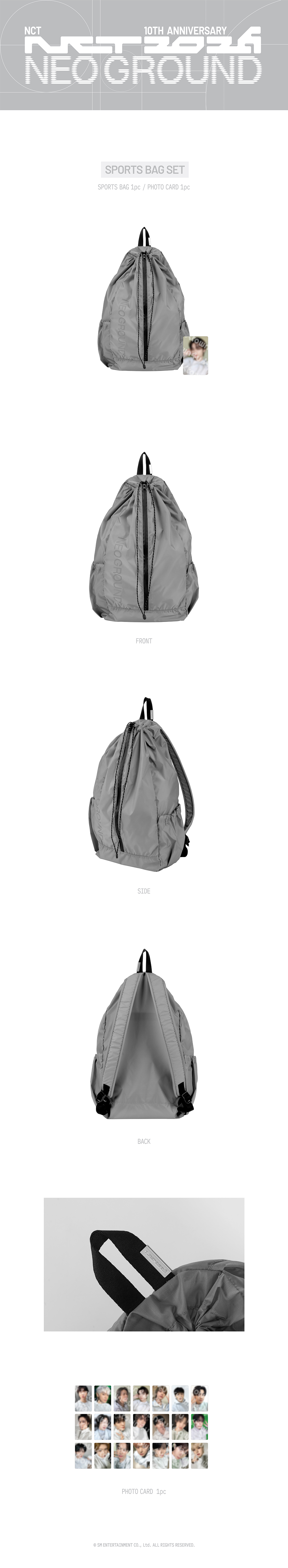 [PRE-ORDER] NCT - Sports Bag Set (NCT 10TH ANNIVERSARY NCT 2026 POP UP : NEO GROUND MD)