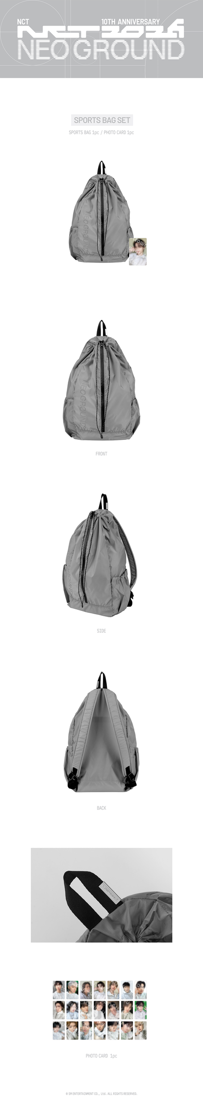 [PRE-ORDER] NCT - Sports Bag Set (NCT 10TH ANNIVERSARY NCT 2026 POP UP : NEO GROUND MD)
