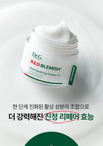 Dr.G - Red Blemish Clear Soothing Cream 70ml x 2ea + Mist + Squirtle Mesh Bag (Pokémon Collaboration)