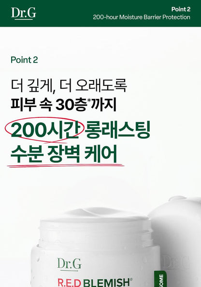 Dr.G - Red Blemish Clear Soothing Cream 70ml x 2ea + Mist + Squirtle Mesh Bag (Pokémon Collaboration)