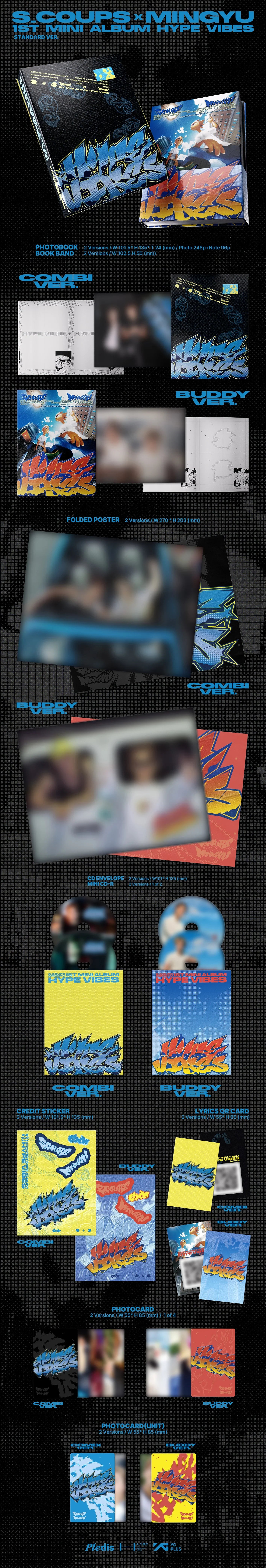S.COUPS X MINGYU (SEVENTEEN) - 1st Mini Album [HYPE VIBES] (Standard Ver.)