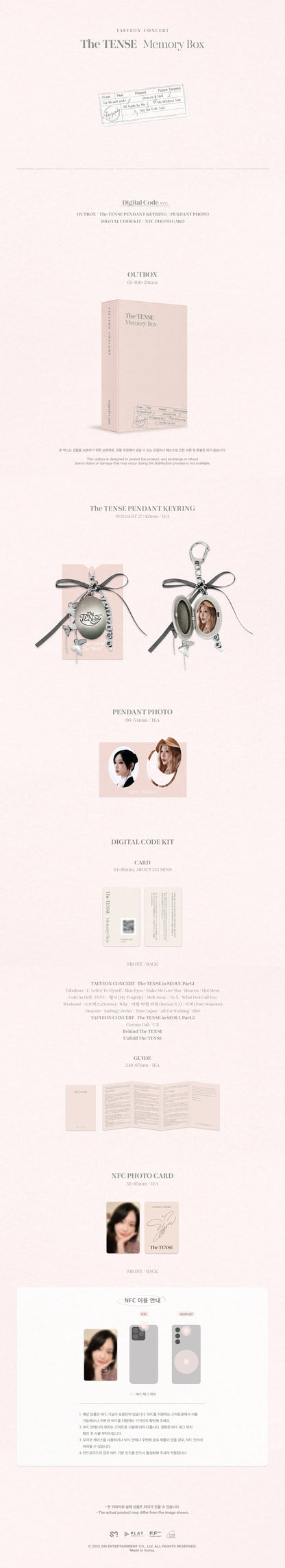 TAEYEON - TAEYEON CONCERT The TENSE Memory Box (Digital Code)