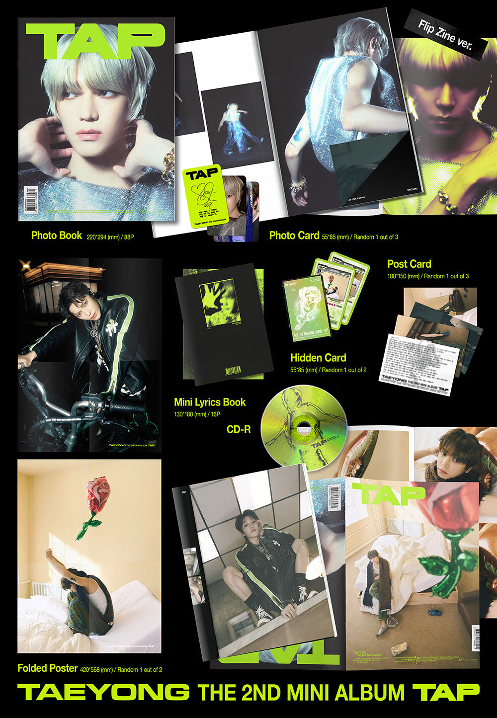 TAEYONG - TAP (2nd Mini Album) Flip Zine Ver.