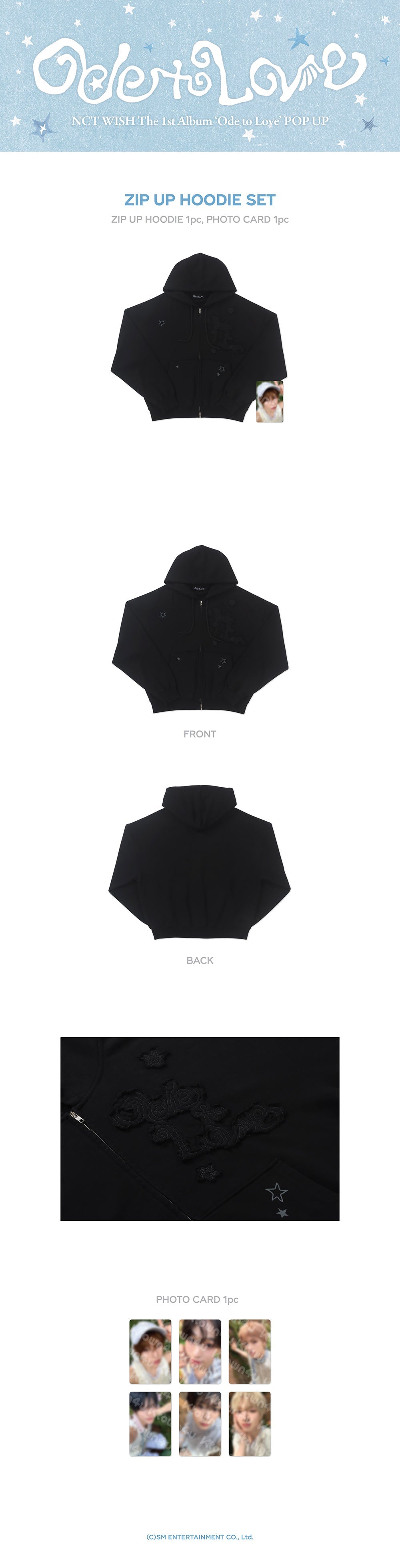 NCT WISH - Zip-Up Hoodie Set (Ode to Love POP UP MD)