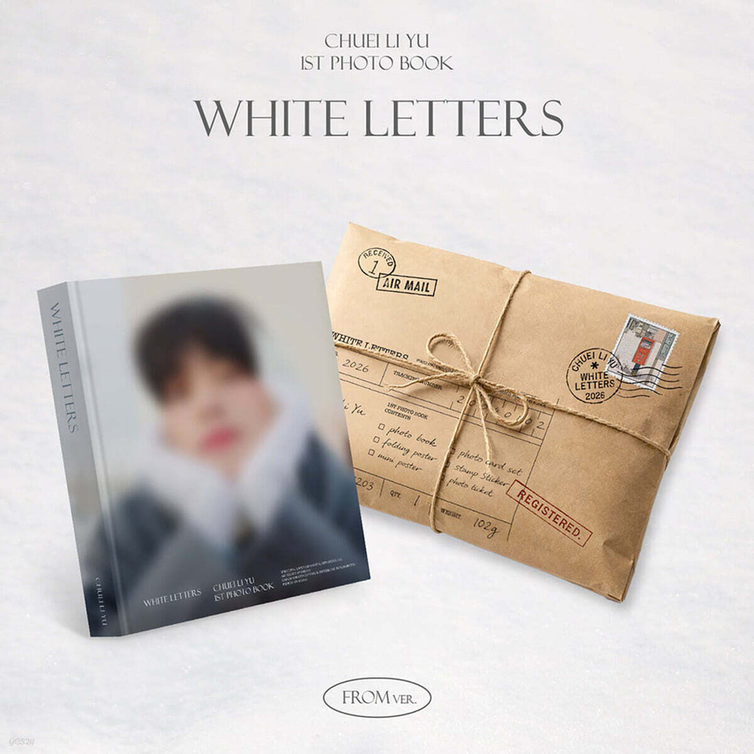 CHUEI LI YU - WHITE LETTERS (1st Photo Book) FROM Ver.