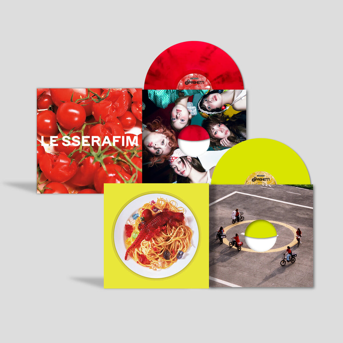 LE SSERAFIM - 1st Single Album *SPAGHETTI* (LP | Random Ver.) [Pre-Order]