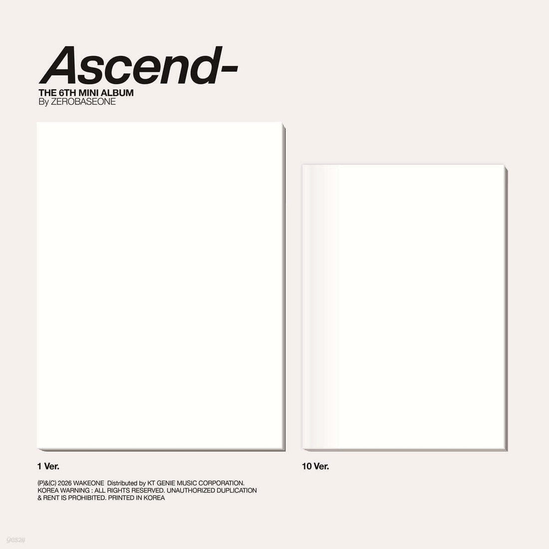 [PRE-ORDER] ZEROBASEONE - Ascend (6th Mini Album)