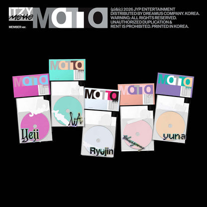 (Pre-Order) ITZY - Motto (12th Mini Album) (Member Ver.) - SET Ver.