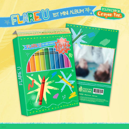 FLARE U - YOUTH ERROR (1st Mini Album) Crayon Ver.