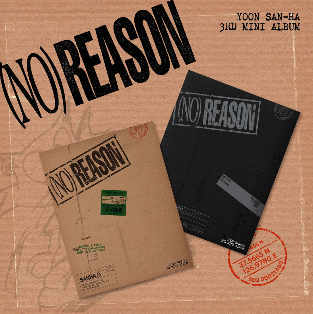 [PRE-ORDER] YOON SAN HA - NO REASON (3rd Mini Album)