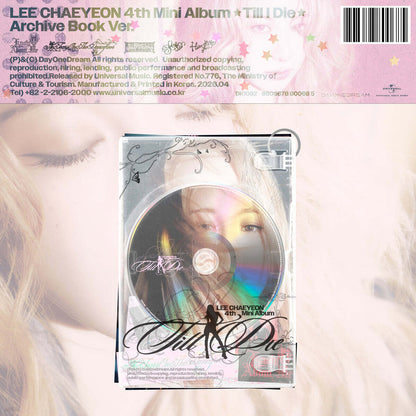 LEE CHAEYEON Till I Die 4th Mini Album Archive Book Ver.