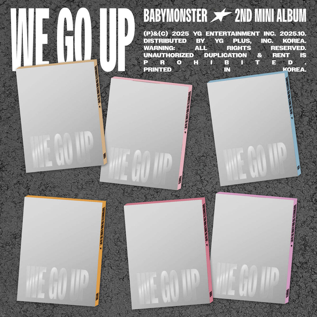 BABYMONSTER - WE GO UP 2nd Mini Album PATTERN Ver. Random