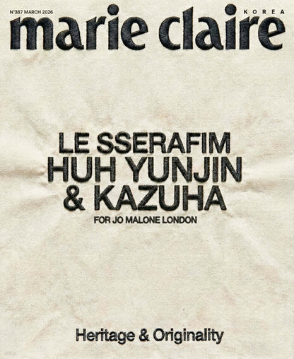 Marie Claire Korea March 2026 Cover F (HUH YUNJIN & KAZUHA)