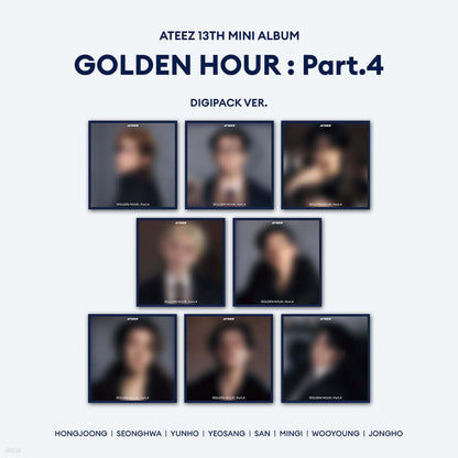 ATEEZ - 13th Mini Album GOLDEN HOUR : Part.4 (Digipack Ver. | Random Ver.)