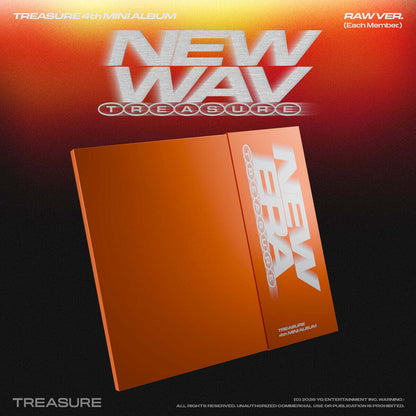 [PRE-ORDER] TREASURE - NEW WAV (4th Mini Album) Raw Ver. (Random Ver.)