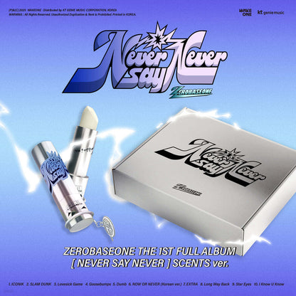 ZEROBASEONE - NEVER SAY NEVER (1st Full Album) SCENTS Ver. (LIMITED)