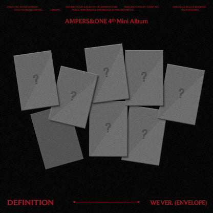 (Pre-Order) AMPERS&ONE - DEFINITION (4th Mini Album) (WE Ver.) (Random Ver.)