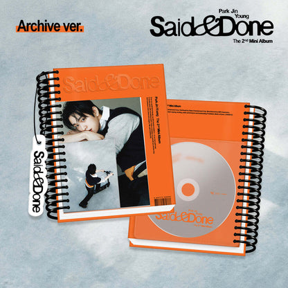 [PRE-ORDER] Park Jin Young - Said & Done (2nd Mini Album) Archive Ver.
