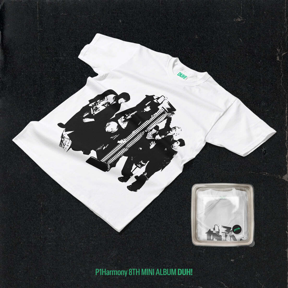 P1Harmony - DUH! (8th Mini Album) Plain White T Ver.