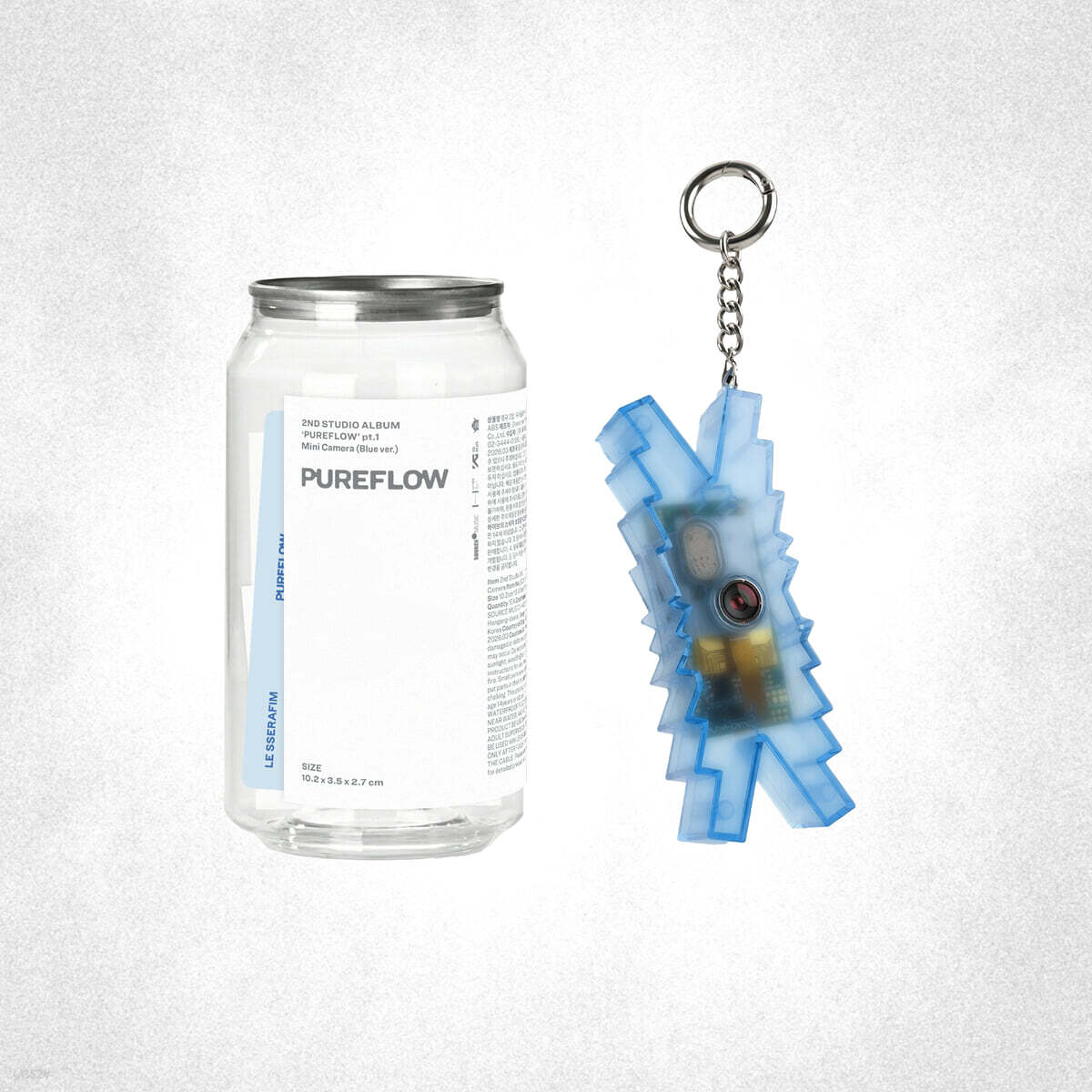 [PRE-ORDER] LE SSERAFIM - PUREFLOW pt.1 (2nd Studio Album) Mini Camera Ver. - Blue Ver.