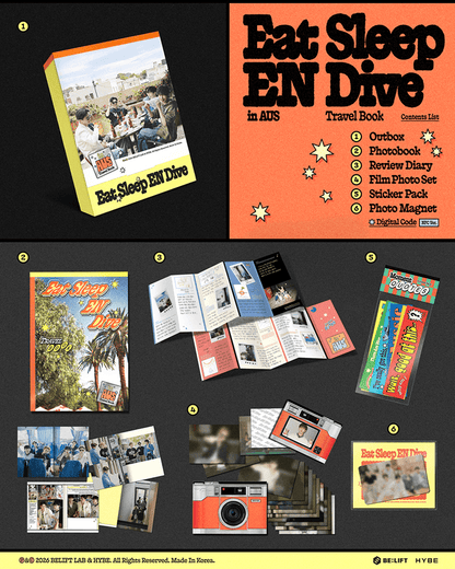 [PRE-ORDER] ENHYPEN - Travel Book (Eat Sleep EN Dive in AUS)