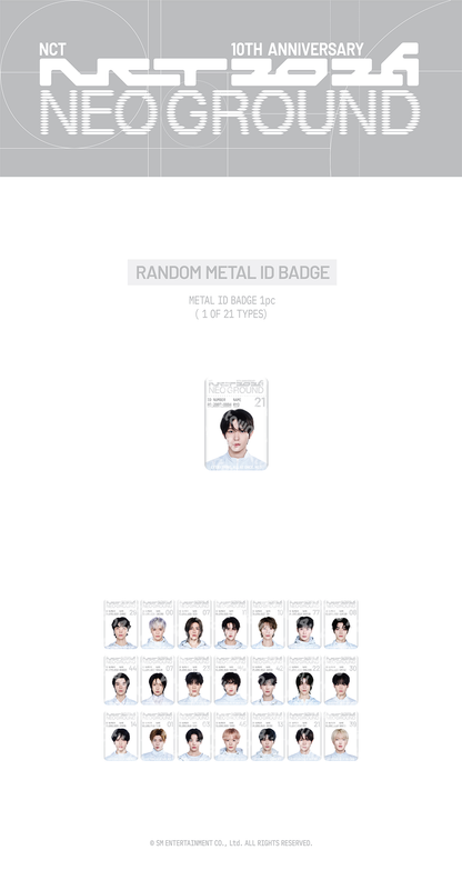 [PRE-ORDER] NCT - Random Metal ID Badge (NCT 10TH ANNIVERSARY NCT 2026 POP UP : NEO GROUND MD)