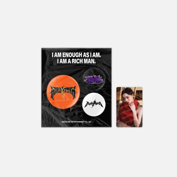 aespa Pin Button Set Rich Man MD
