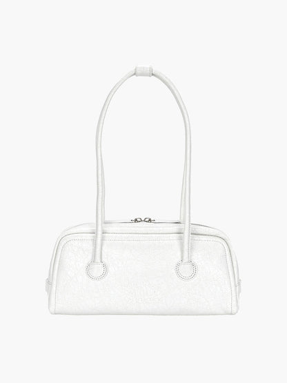 MARGESHERWOOD - Soft Boston EW Bag - off white cracked