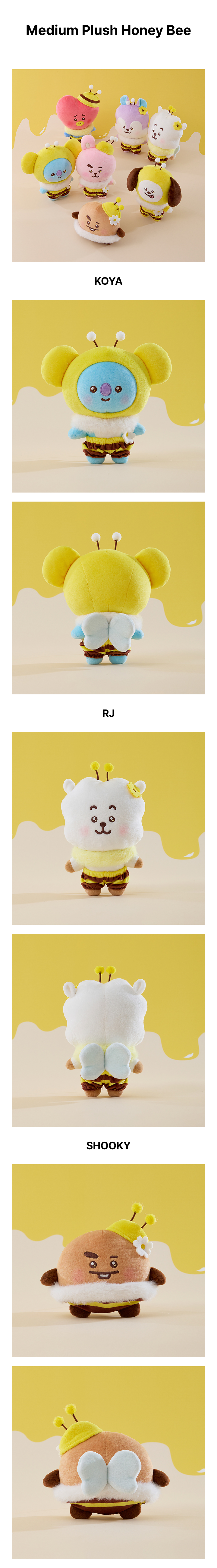 BT21 Medium Plush Honey Bee