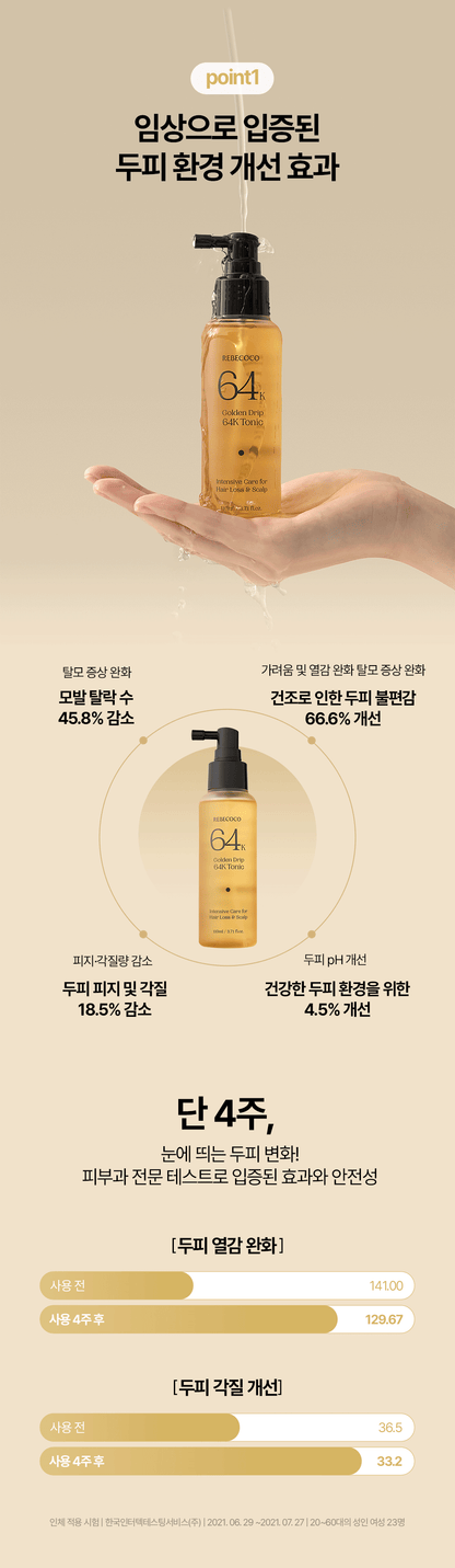 REBECOCO - Golden Drip 64K Tonic 110ml