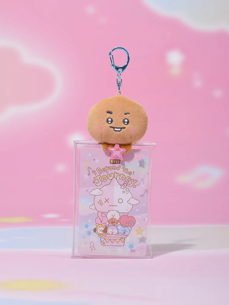 BT21 - Beyond The Journey Clear Plush Pouch Keyring - SHOOKY