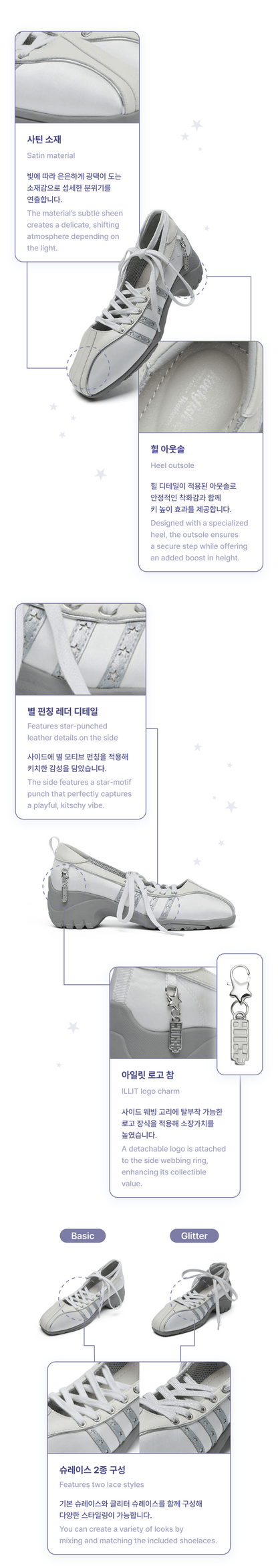 ILLIT X Rockfish Weatherwear - Bliss Heel Lace-Up Sneakers